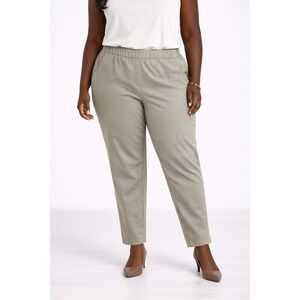 J.Jill Nude Stretch Trousers Women's Size 14 Cotton Blend‎ Pull On Pants